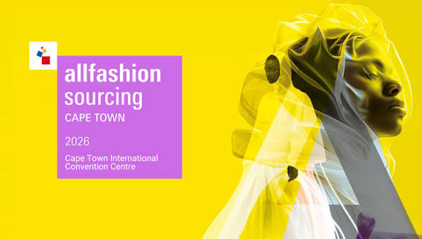 All Fashion Sourcing 2026 official event banner held at the CTICC in Cape Town showcasing Southern African textile and design innovation.